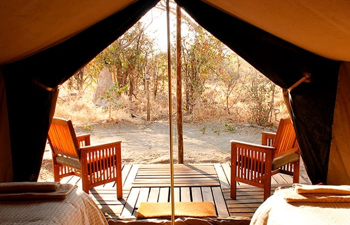 Bush-camp i Botswana