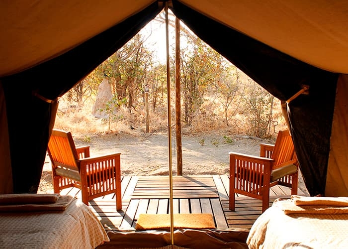 Bush-camp i Botswana
