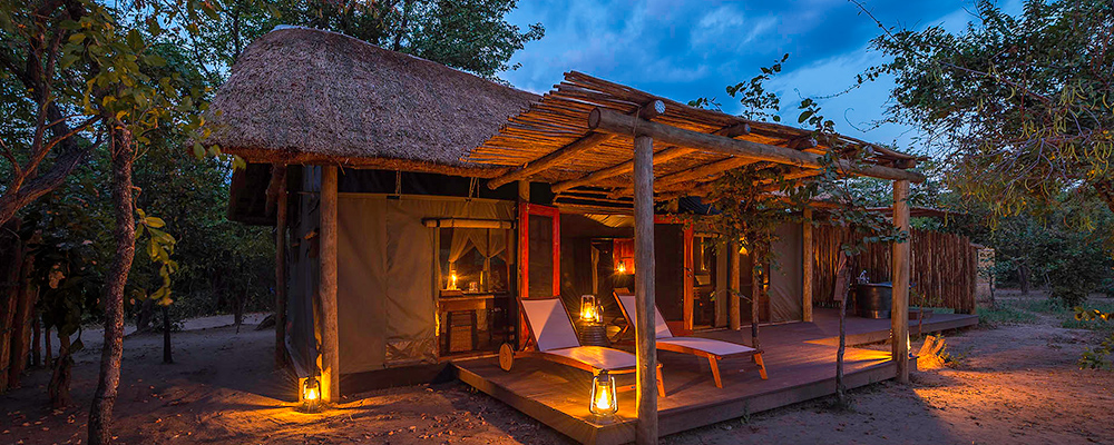 Safaricamp i Luangwa nationalpark